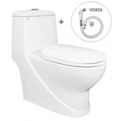 Bồn Cầu Viglacera V38 + Vòi Xịt VG826